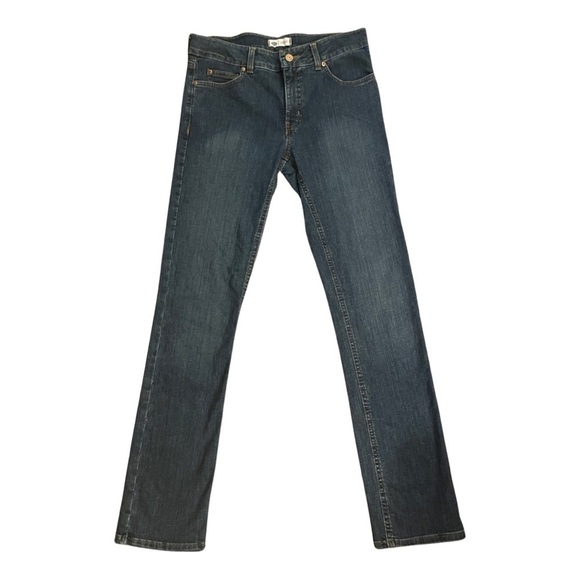 DICKIES Denim Stonewash Straight Leg 5-Pocket Blue Jeans for Women Size 4. - Picture 1 of 16